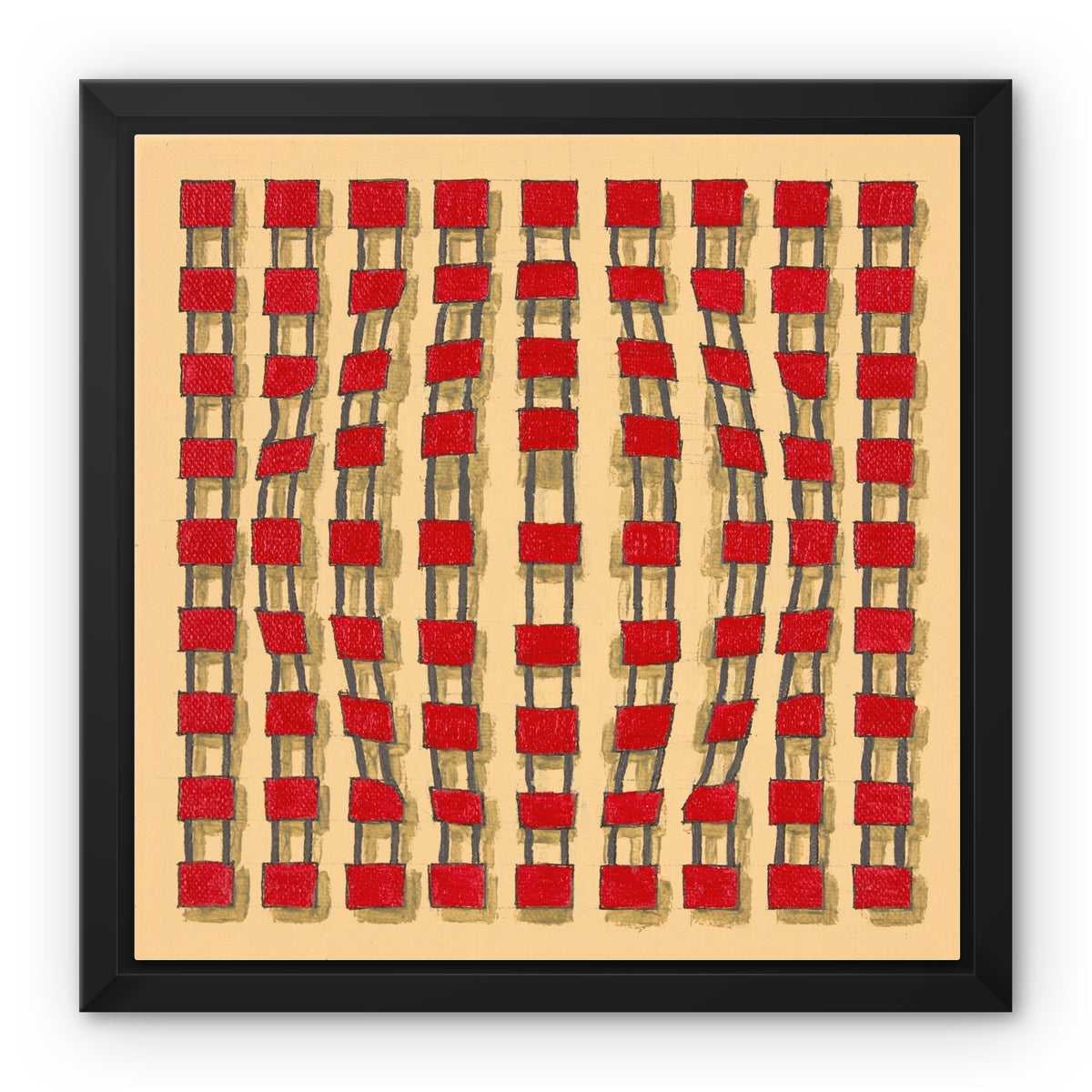 Breaking Out 01 Framed Canvas